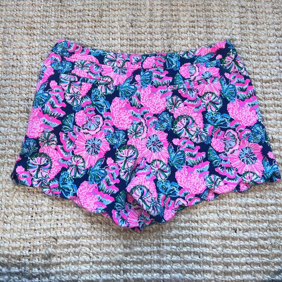 Lily Pulitzer Floral Shorts Womens Size 14 - Picture 4 of 5